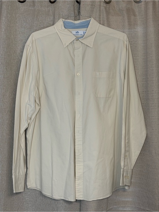 Southern Tide Other - Southern Tide Men's Cream Long-Sleeve Button-Down Shirt